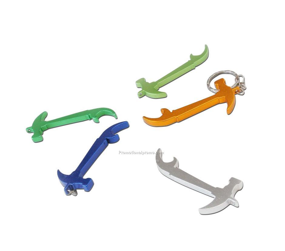 Hammer shaped bottle opener
