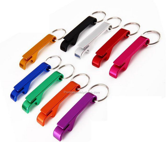 Aluminum keychain bottle opener