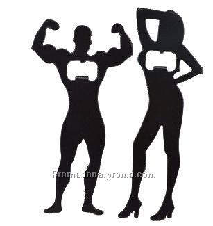 Male/beauty Bottle Opener Keychain