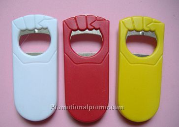 promotional metal& plastic bottle opener