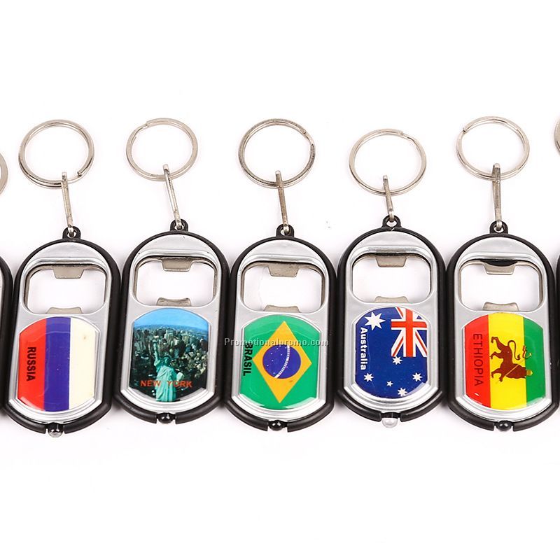 promo custom logo world cup keychain opener