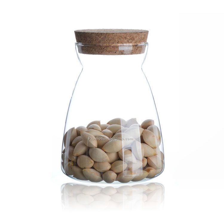 Glass Bottles with Cork Cover