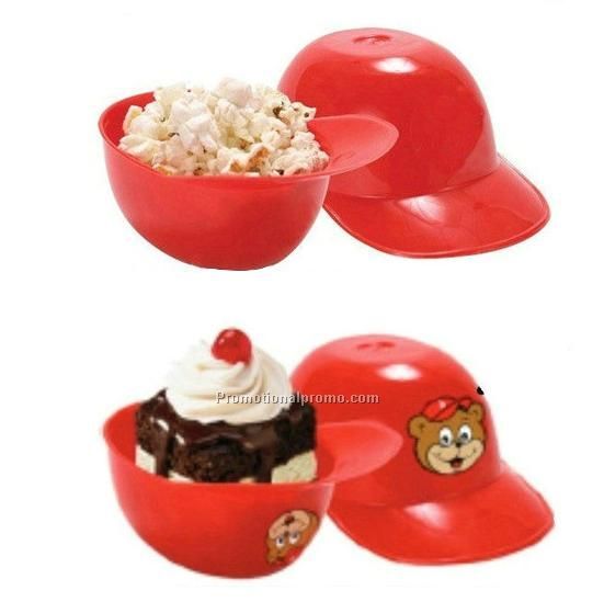 Baseball helmet ice cream bowl