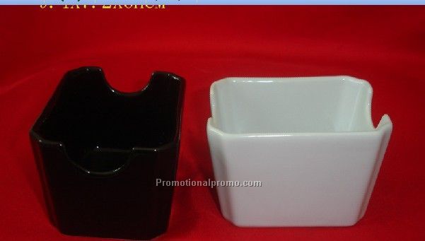 Ceramics sugar packet holder