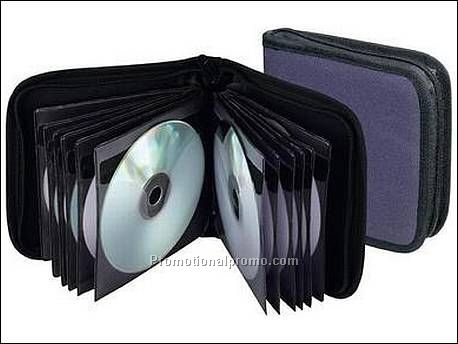 CD map. Voor 12 cd's/dvd's. 600D poly...