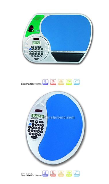 Mouse pad calculator