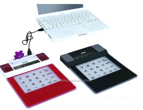 Multifunctional mouse pad, calculator, speakers,USB HUB1.1, 4-IN-1