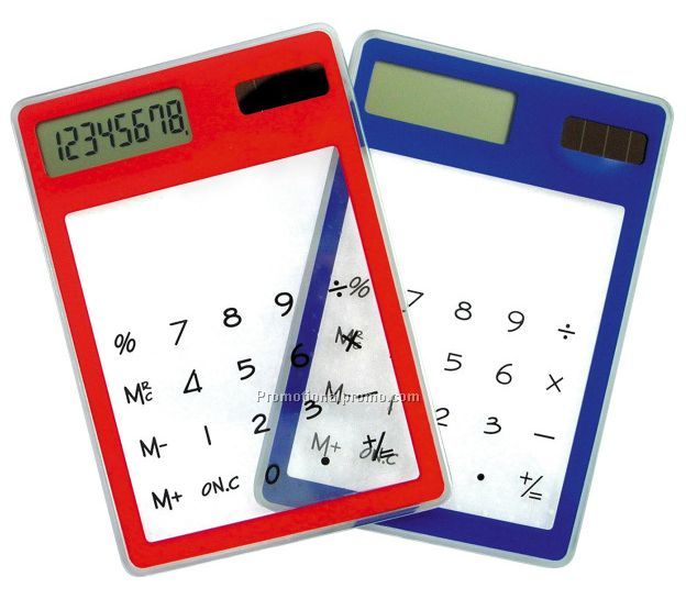 High quality mini slim card solar power pocket calculator wholesale price