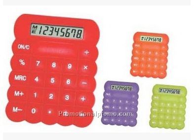 Fashion 8 Digital Silicon Rubber Calculator