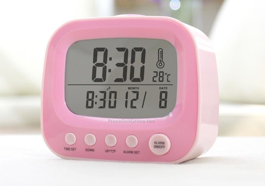 Retro alarm colock, Retro digital calendar clock