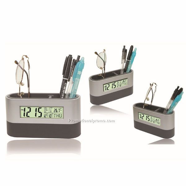 Hot New Calendar Clock With Pen Container