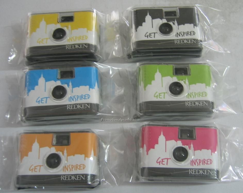 35mm re-usable camera without flash, with hand strap, without film