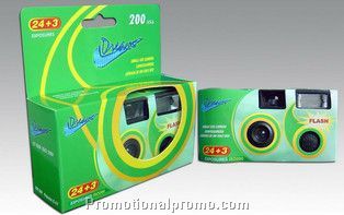 disposable camera with flash/24 films