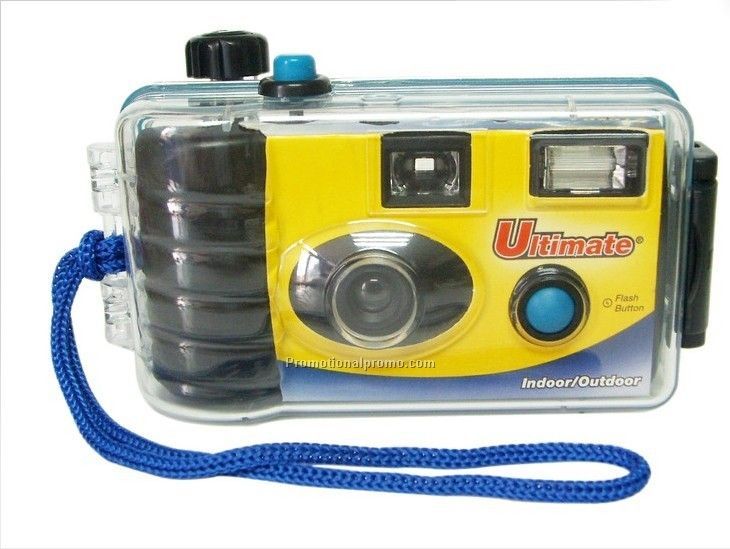Disposable waterproof camera with flash and 27 exposures