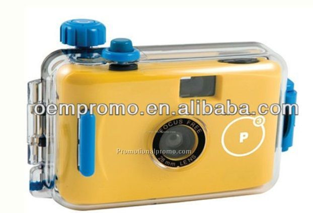 Reusable underwater lomo camera with a strap