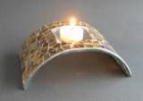 Glass Mosaic Tea Light Candle