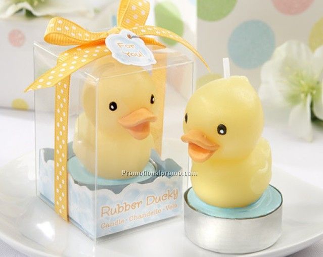 Yellow Duck Candle