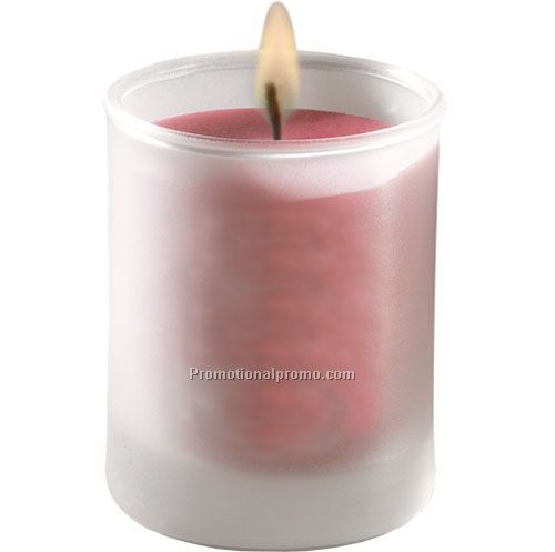 Candle in Frosted Glass