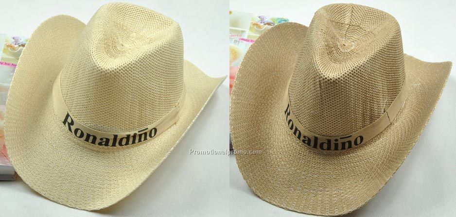 Promotional straw hat, Cowboy hat