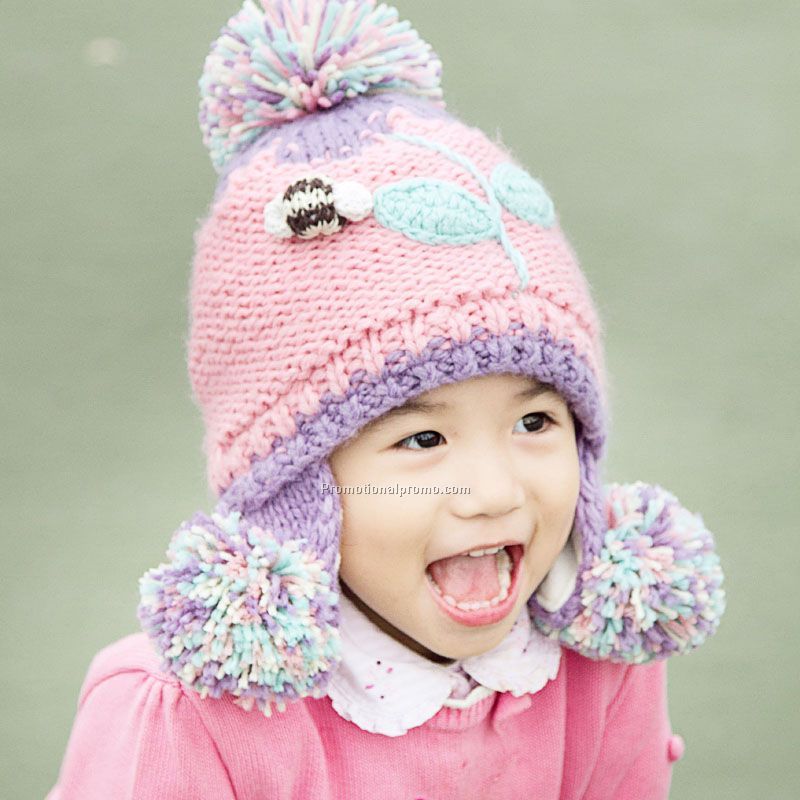 Pink cute child hat
