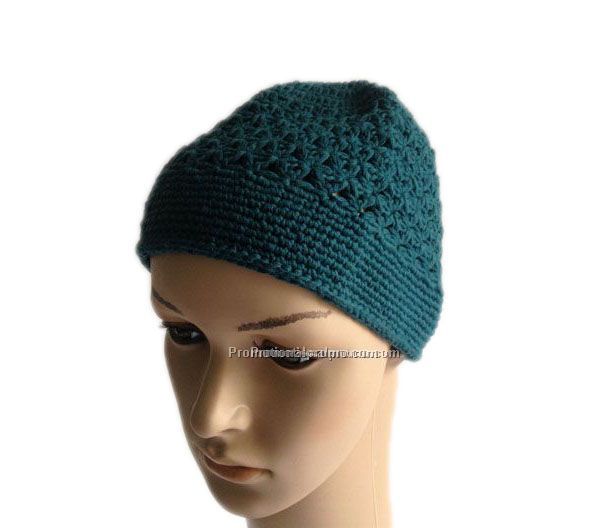 Green hand made Crocheted knitwear