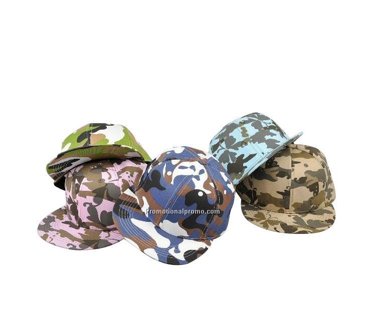 Colorful camo snapbacks
