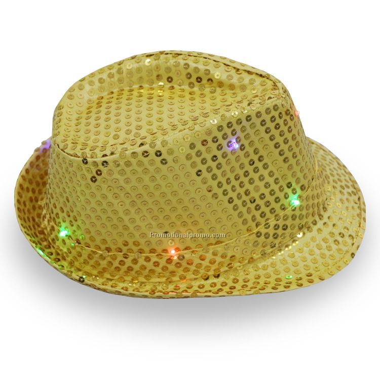 9 LED Colorful light up Cowboy Hat, Jazz Hat,Hip-hop performed light up hat