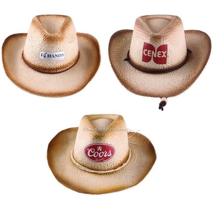 Straw hat printing logo