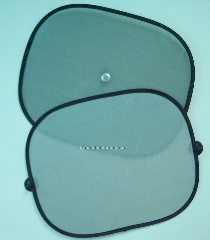 Polyester mesh car sunshade with sucker