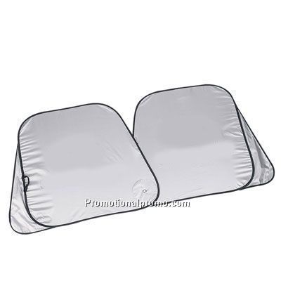 Collapsible car sunshade
