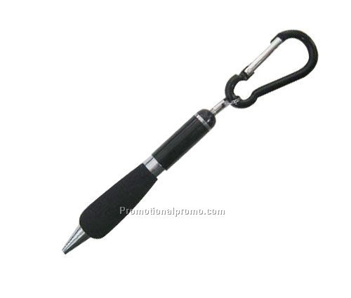 Pen with carabiner