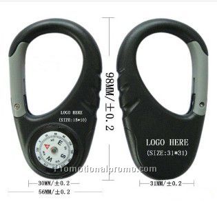 Carabiner with Compass