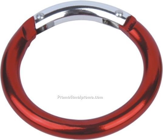 Red round carabiner