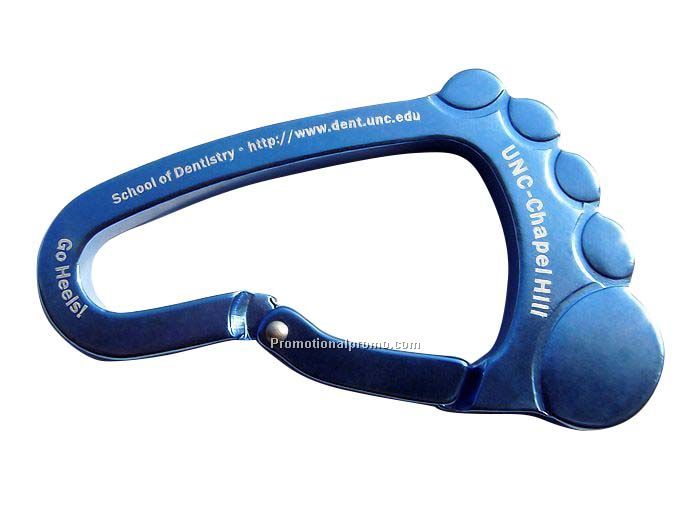 Customized Foot Carabiner; Foot carabiner keychain