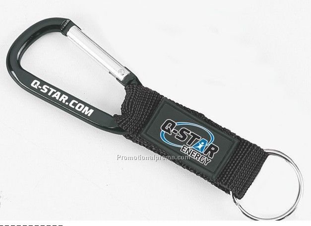 Carabiner with Lanyard and Keychain