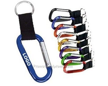 Carabiner with Lanyard and Split ring