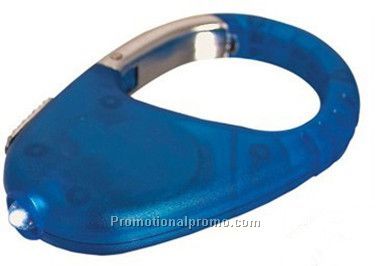 promotional Blue Light Up Carabiner W/ Blue LED
