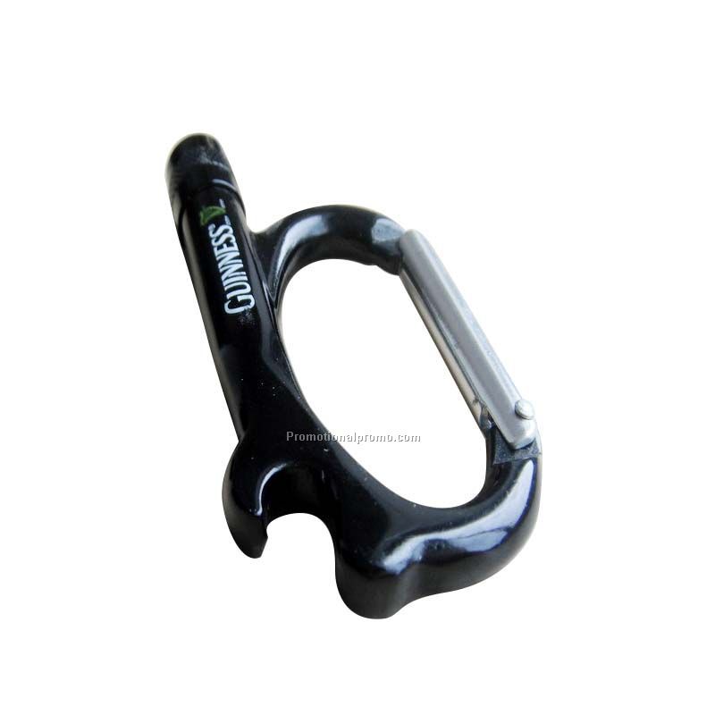 Carabiner Bottle Opener with LED Light