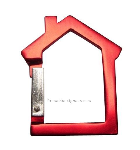 Aluminum House Carabiner with Keyring