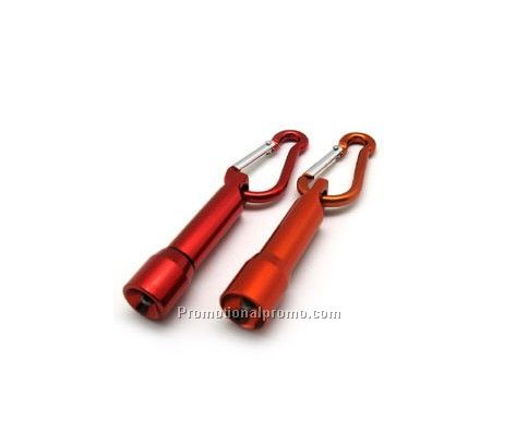 Aluminum Carainber with LED Flashlight