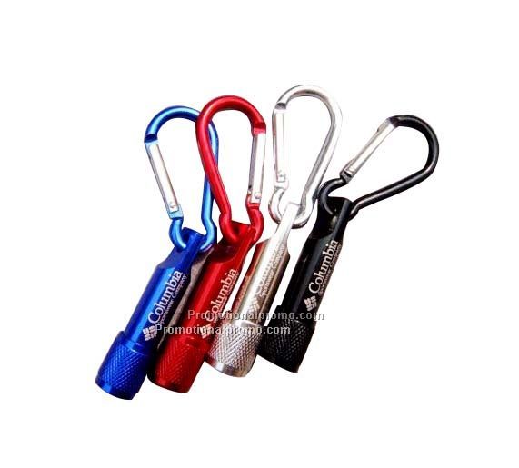 LED torch with carabiner