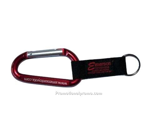 Custom Carabiner with Logo on Ribbon