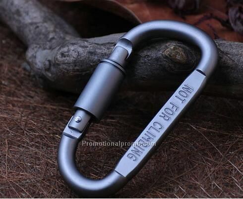 Aluminium alloy D Ring Shape Outdoor Mountaineering Buckle With Lock