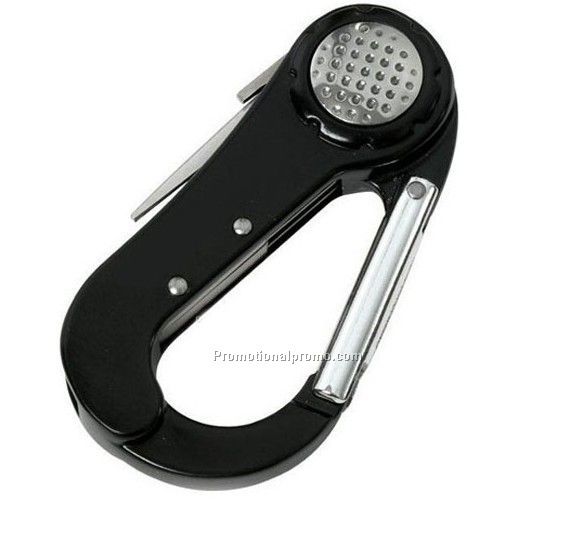 4 In 1 Multi Function Carabiner With Divot Multi Tool And Cigar Cutter