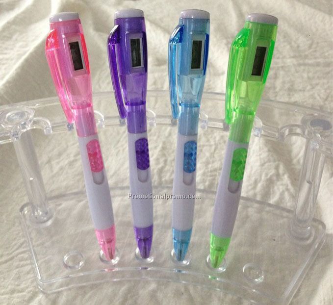 Ballpoint Plastic Pen & Clock, Clock ballpen