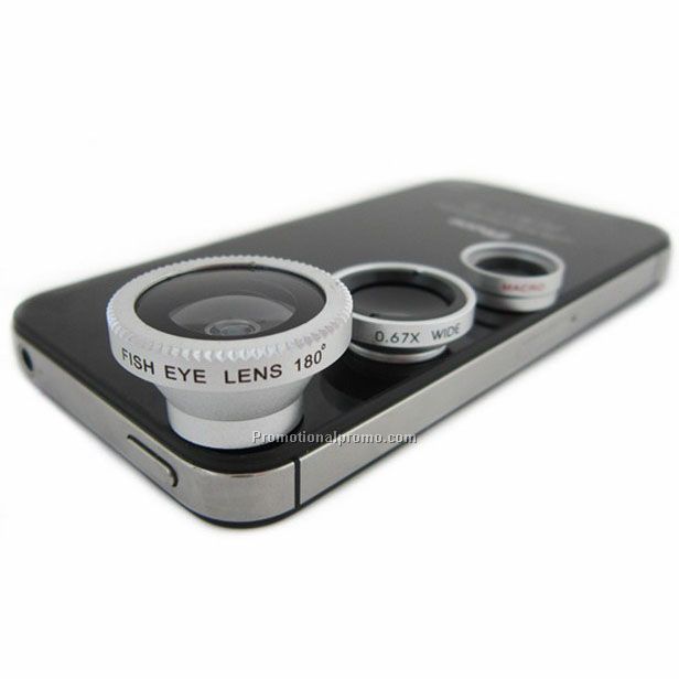 Mobile Phone Telescope Camera Lens, 0.67X wide Fish-Eye Conversion Lens