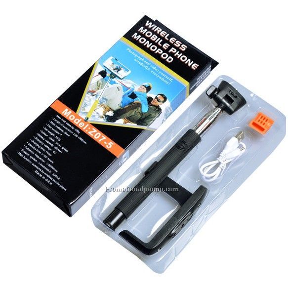 High-end wireless mobile phone monopod, bluetooth selfie stick