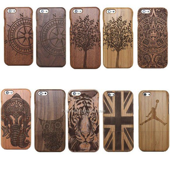 Detachable wood mobile phone case, oem logo wood case for iphone 6 6plus
