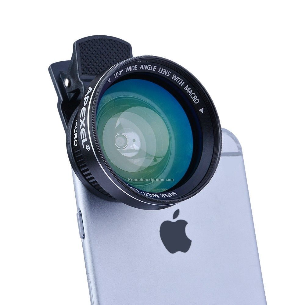 Professional HD Camera Lens Kit 0.63X Super Wide Angle and 12.5X Macro Lens Clip Cell Phone Lens Kit