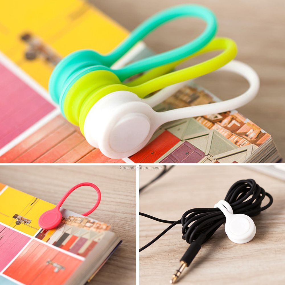 3Pcs/lot New Arrival Magnetic Earphone Winder Cable Cord Organizer